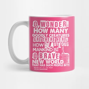 Shakespeare's The Tempest Brave New World Quote Mug